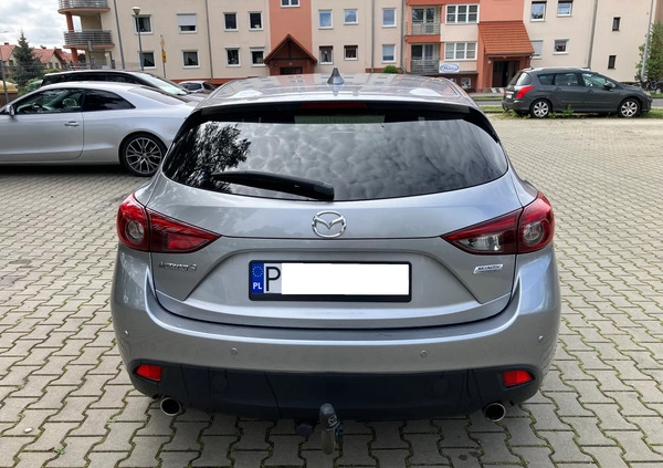 Mazda 3 cena 49800 przebieg: 183400, rok produkcji 2014 z Leszno małe 379